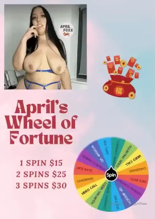I made my own personal spin the wheel for bbw loverss every spin is a 