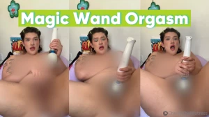 Hitachi wand orgasm i use my hitachi magic wand for the very first