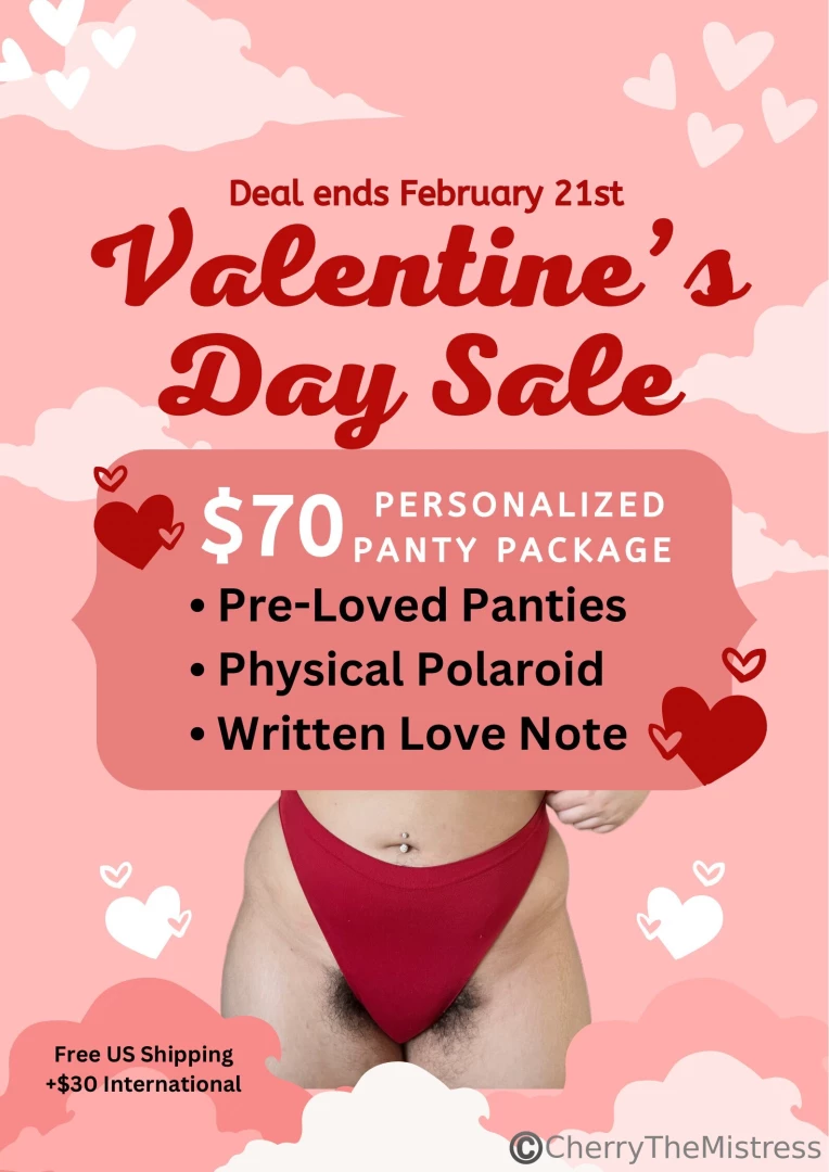 Personalized panty packages tip 70 to have a part of me with you for 