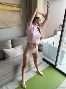 Morning yoga fills me with energy for the whole day doing yoga with a