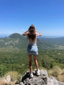 It sure was fun going up into the mountains but i was a little scared