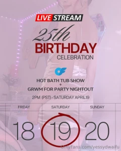Join me for two epic birthday livestreams it s my birthday month and i