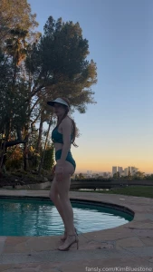 Outdoors bikini pool wet