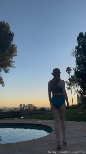 Outdoors outside sunset bikini fit milf heels