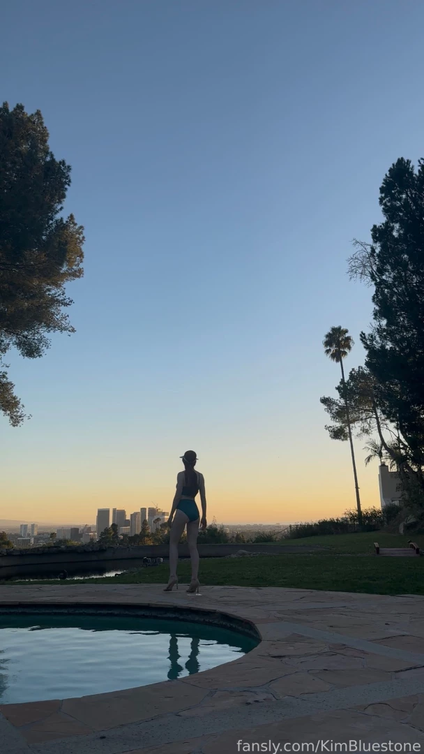 Outdoors outside sunset bikini fit milf heels part 1 