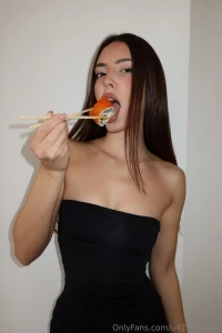I love sushi so much that i decided to have a photoshoot with it maybe
