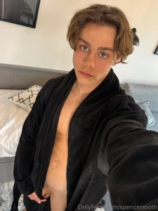 This robe s just a tease the real show s hidden behind it ready to