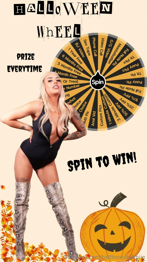 5 per spin and a prize every time who wants to take a go on my 