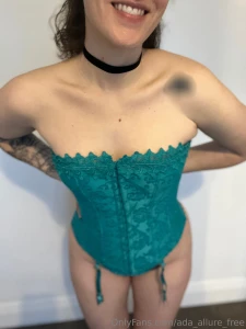 I found my corset then quickly took it off features me undressing and