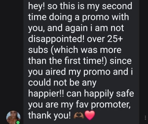 Thank you so much the_visionary for the promo review