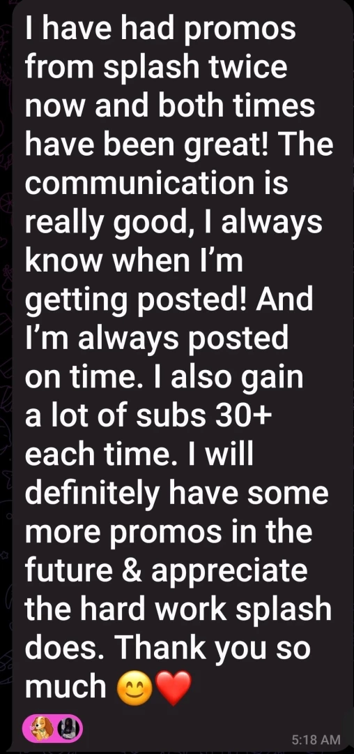 Thank you shxnloufree for the promo review 