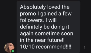Thank you so much shadowbabezxx for the promo review