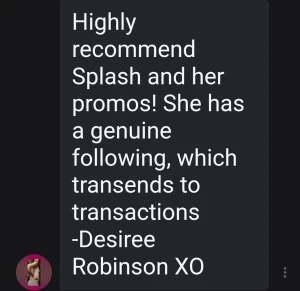 Thank you so much desireerobinson for the promo review