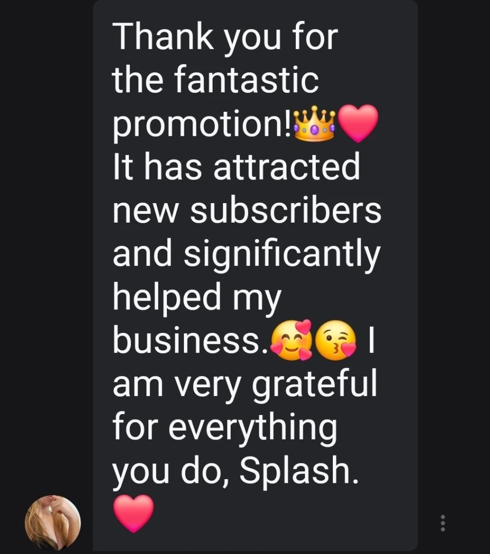 Thank you so much u210264755 for the promo review 