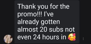 Thank you so much bakinghottieeeeee for the promo review