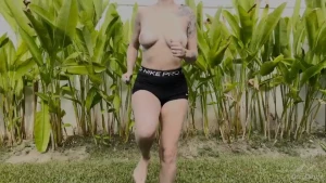 Workout video 10 00 slow motion topless outdoor workout i was doing a