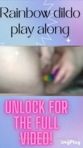 There s only 1 thing to do when you get any sex toy that s a rainbow