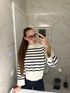 Casual cozy and effortlessly chic just me my stripes and a bit of