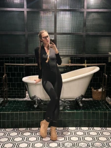 Bathed in mystery dressed in confidence black never fails to make a part 1