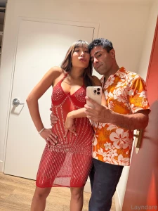 Alina s pussy looks so hot in that sheer red dress one guy on the