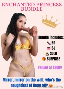 Slutty princess bundle bundle includes bg bj solo naughty surprise