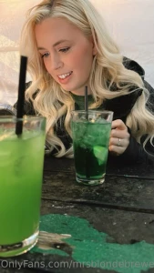 Nothing like a green beverage on st paddy s day