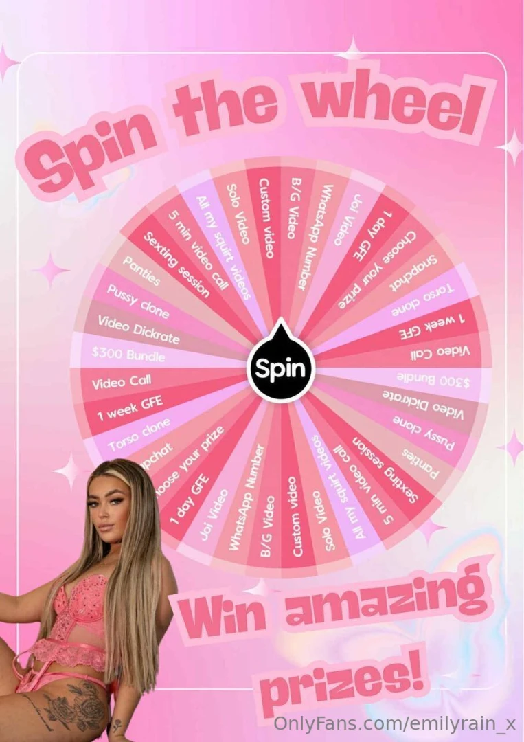 Spin my naughtiest wheel let s see what fate has for you it could be 