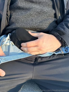 Getting my thick british cock out on a gondola in the us of ah look