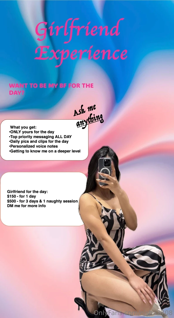 Can i be your girlfriend for a day want to get to know me on a deeper 