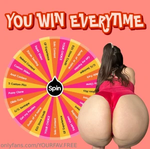 Almost my birthday 1 spins 10 2 spins 15 3 spins 20 4 spins 30 4 spins