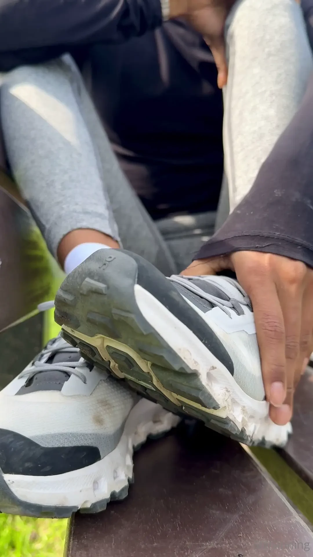 Post run sweaty socks who wants them 