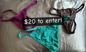 Panty raffle cheetah teal maroon which one will you choose vote in on