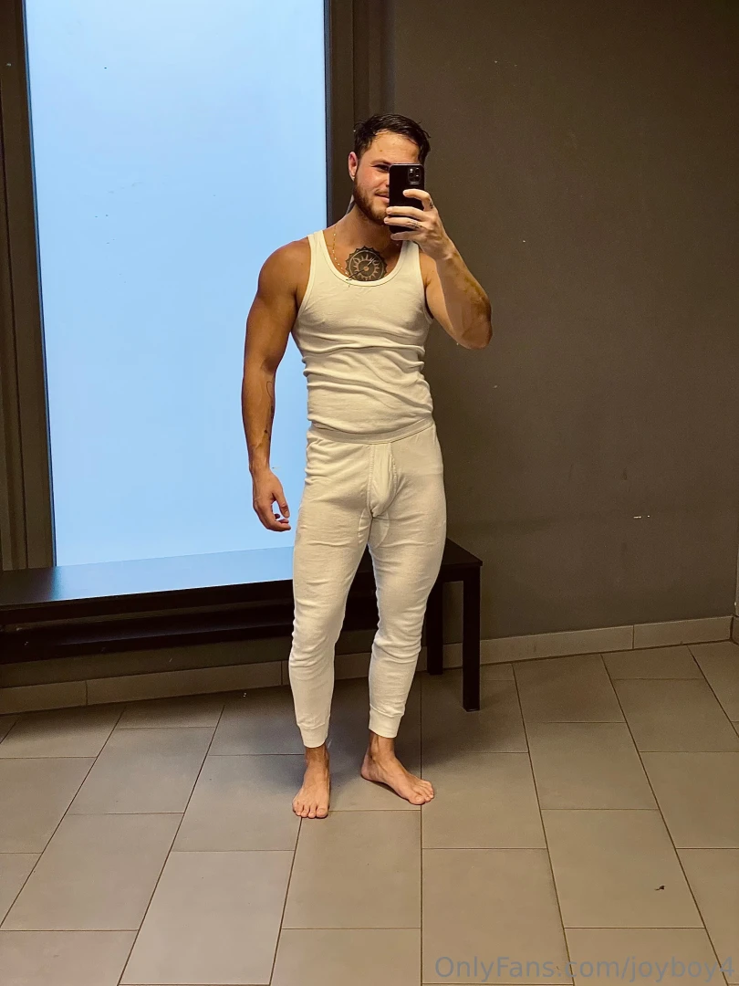 Gm layering up for cold temperatures after sauna in the morning 