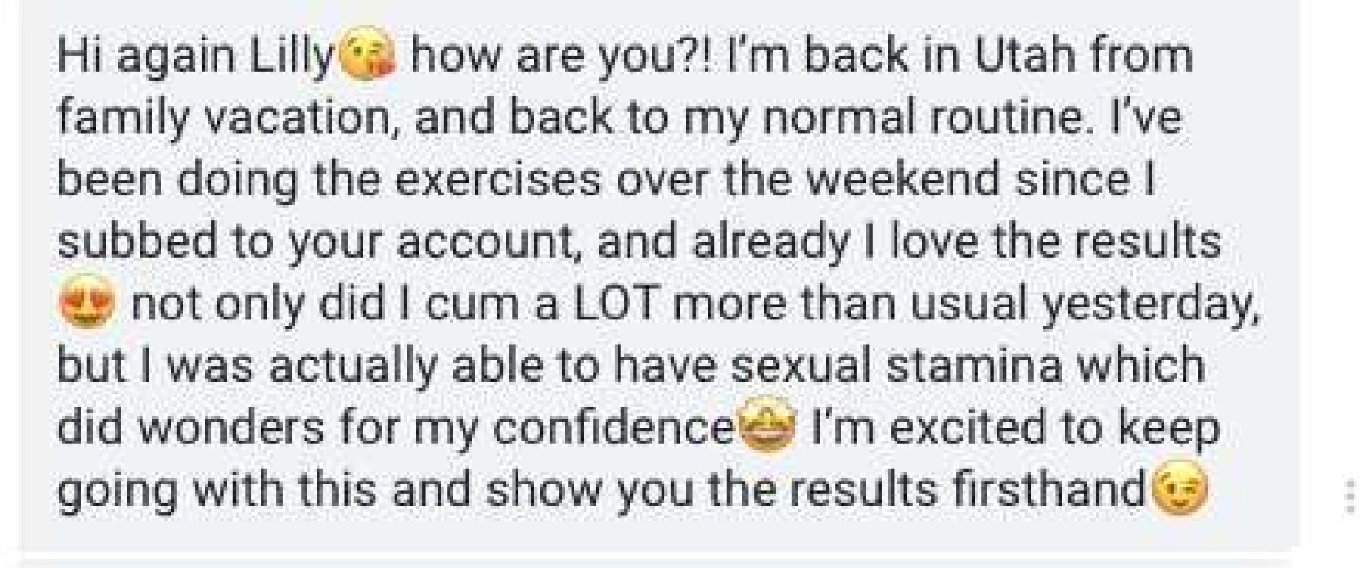 I can t stress enough how much of a plus it is for men to have heavy part 1 