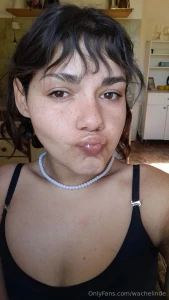 Painted mouth to kiss each other a lot