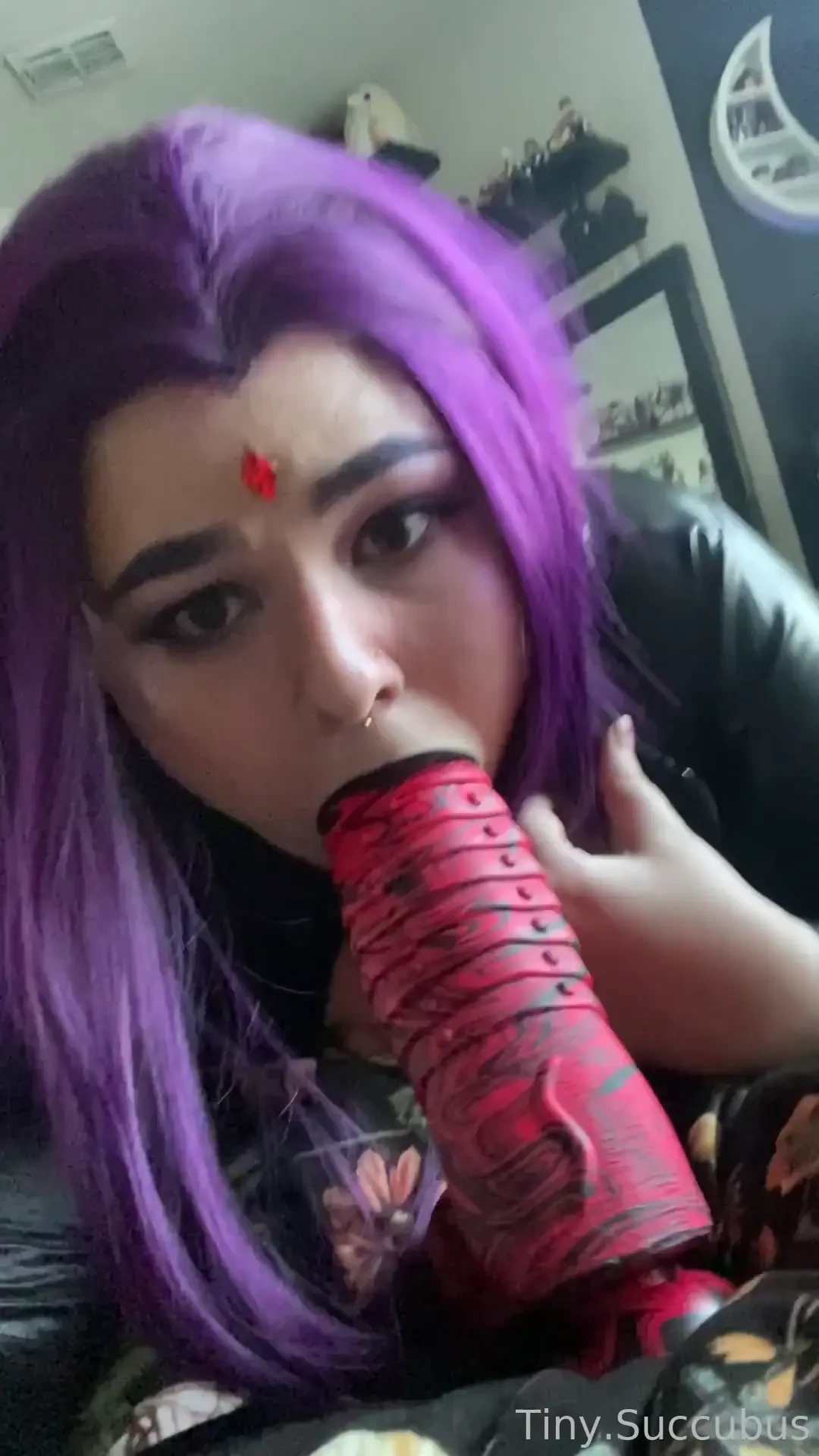Raven takes the biggest toy i ve ever used stretched all of my holes part 3 