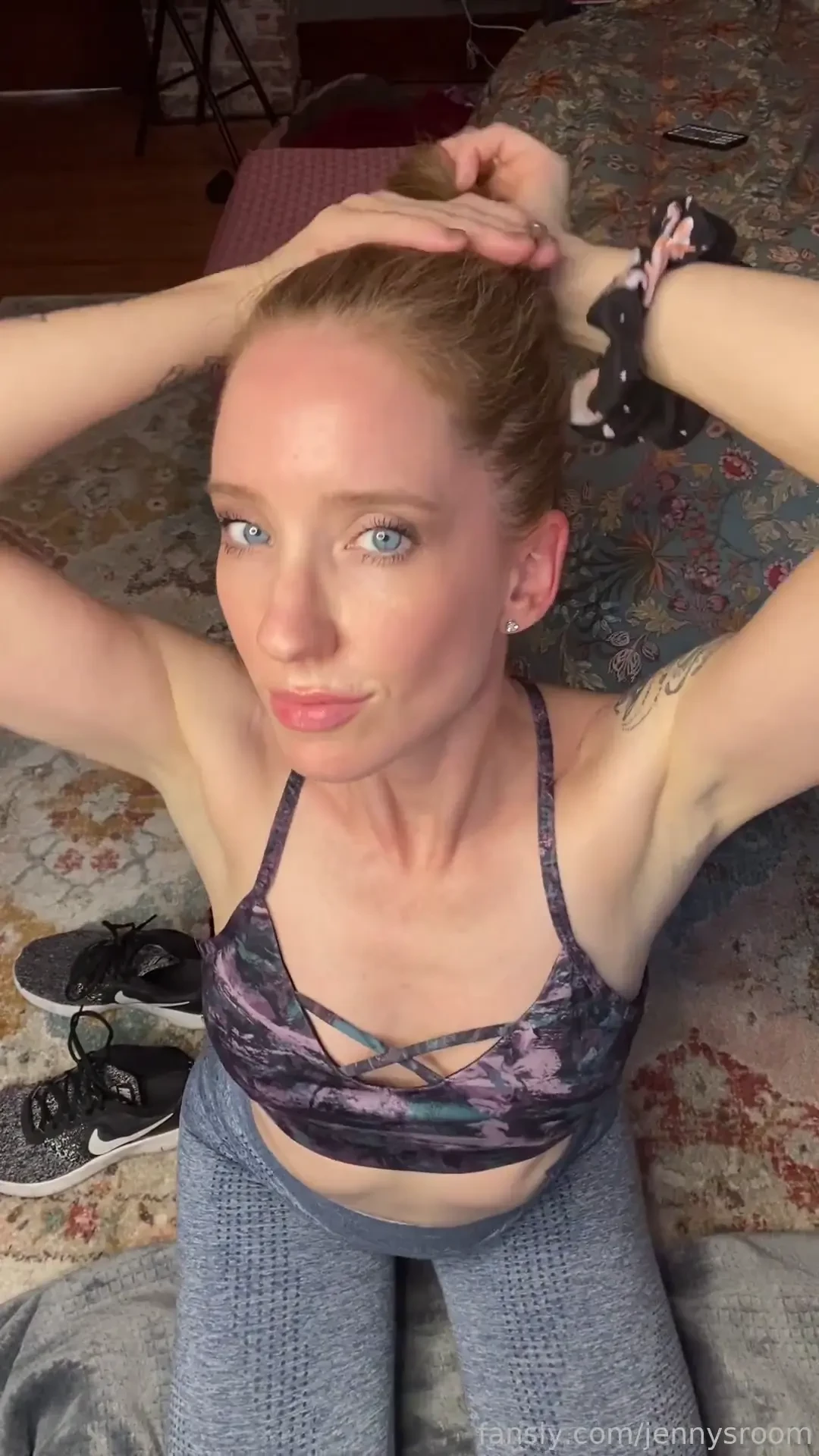 Putting my hair up to suck your cock part 1 