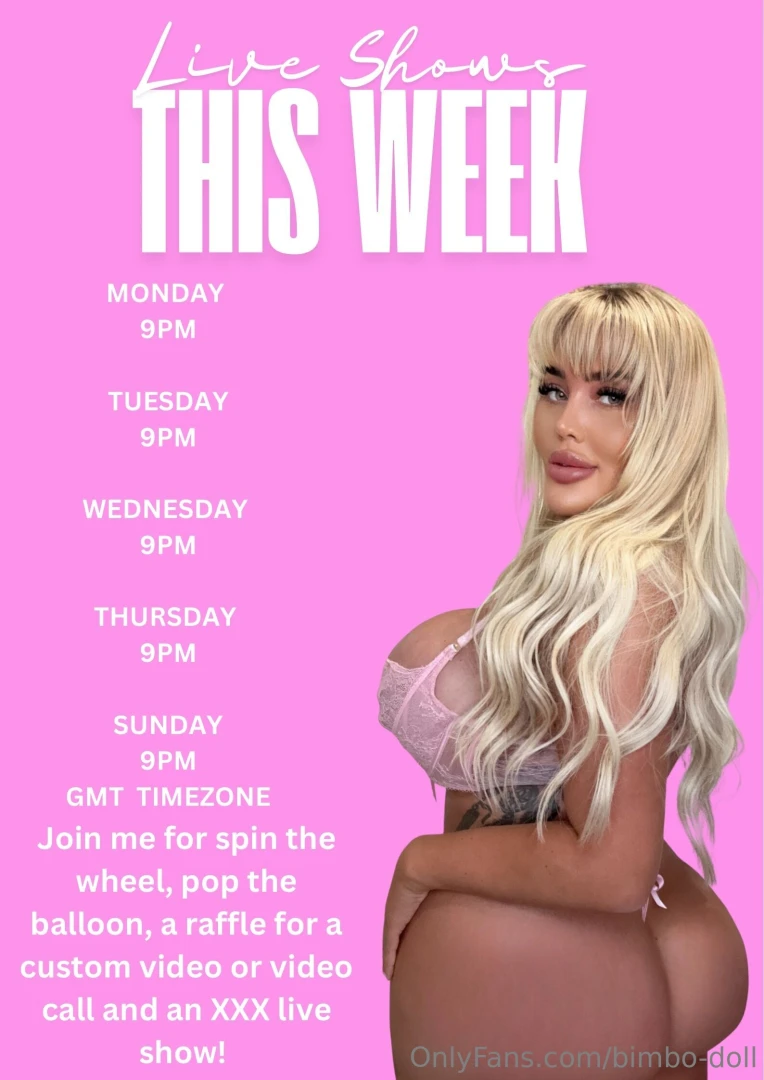 Lives this week on ambermayy 