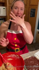 I always make a mess christmas baking