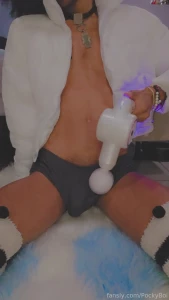 Cock massage femboy