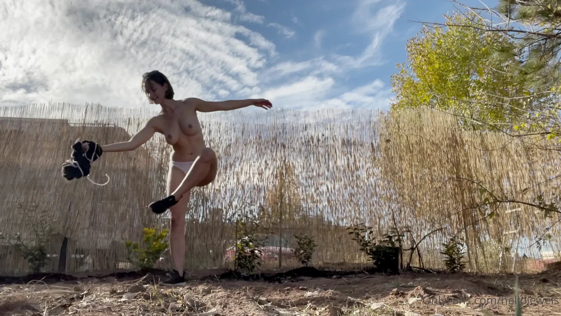 I put up a bunch of reed fencing along my property perimeter as a 