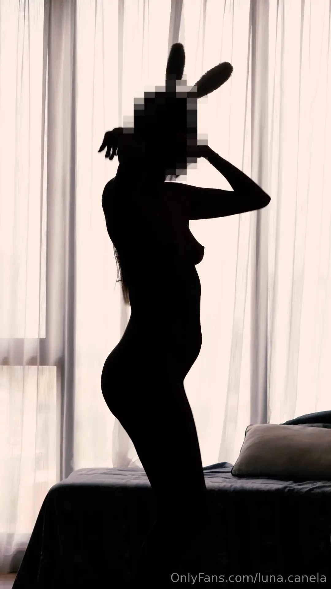 I got dared to get totally naked except for a pair of bunny ears and 