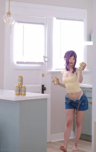 Commander katsuragi s off duty and can barely keep dressed or dressed part 1