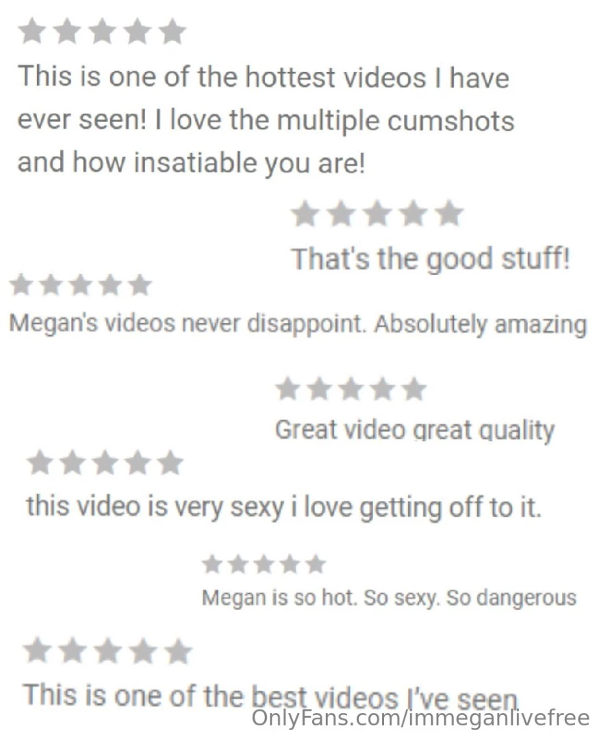 Some of your reviews after watching the exclusive videos available part 3 