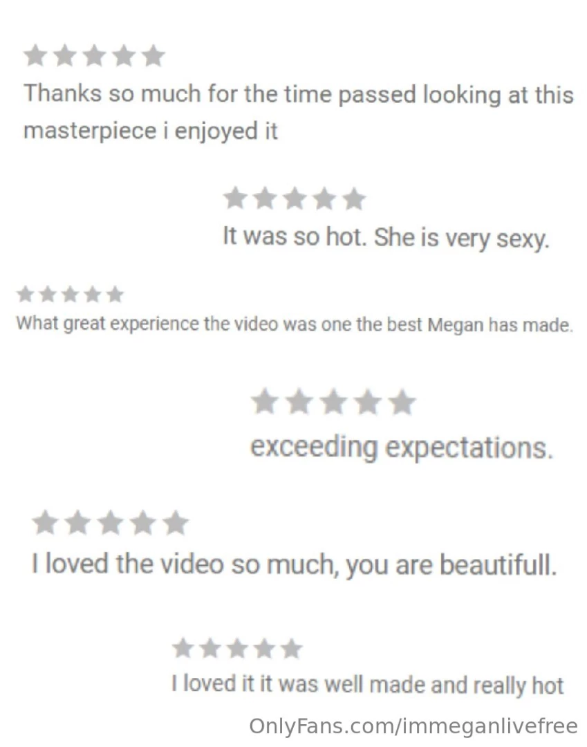 Some of your reviews after watching the exclusive videos available part 7 