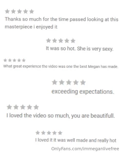 Some of your reviews after watching the exclusive videos available part 7