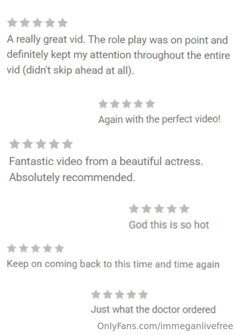 Some of your reviews after watching the exclusive videos available part 6 