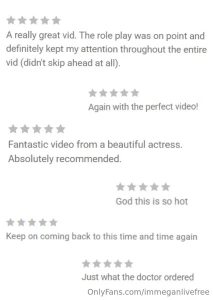 Some of your reviews after watching the exclusive videos available part 6