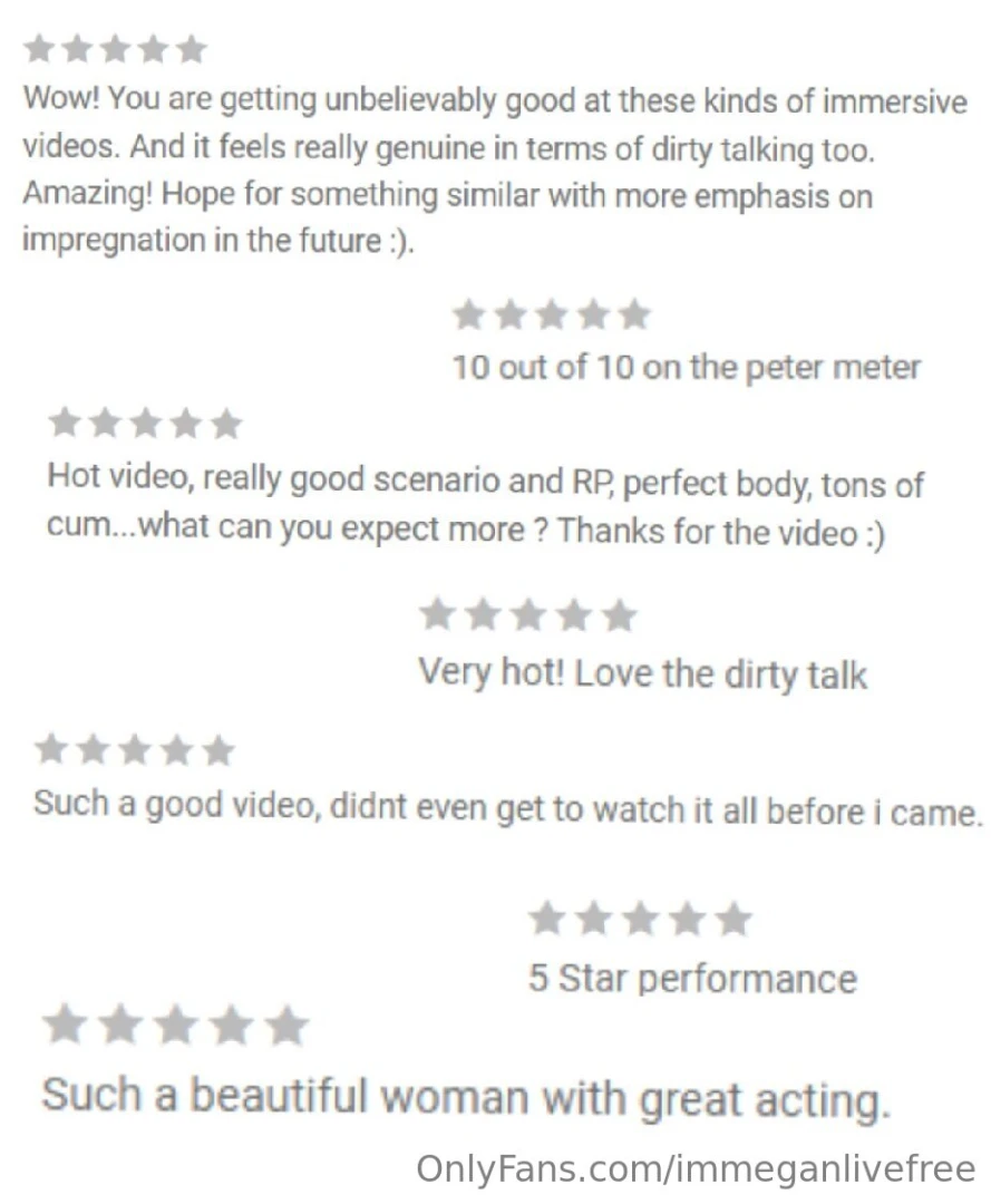 Some of your reviews after watching the exclusive videos available part 11 