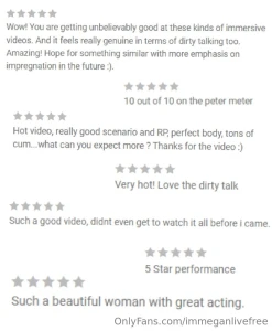 Some of your reviews after watching the exclusive videos available part 11